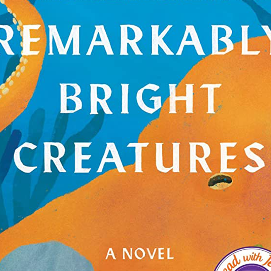 book cover featuring an underwater scene with a orange octopus